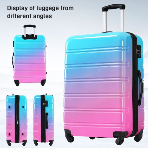 Hardshell Luggage Sets 3 Piece Gradient Color 20