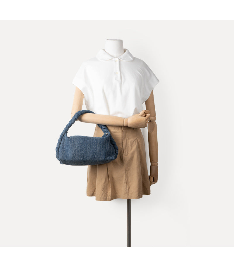 Denim Crossbody Handbag