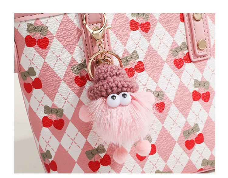 Underarm Bag Cute Pink Cherry Messenger Bag