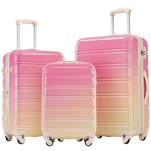 Hardshell Luggage Sets 3 Piece Gradient Color 20