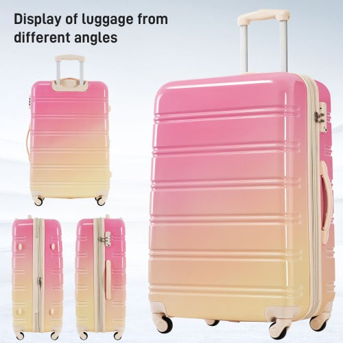 Hardshell Luggage Sets 3 Piece Gradient Color 20