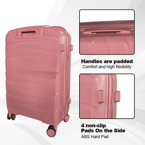 Hard shell luggage, 3-piece set, with TSA Lock, 20 inches 24 inches 28 inches