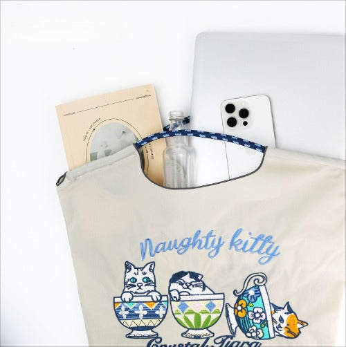 Embroidery Tote Bags, Cartoon Eco Bag