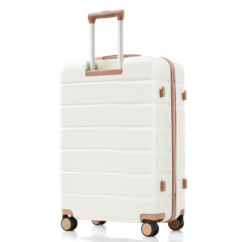 Premium ABS Travel Luggage Set , 3-Piece TSA Lock Suitcase