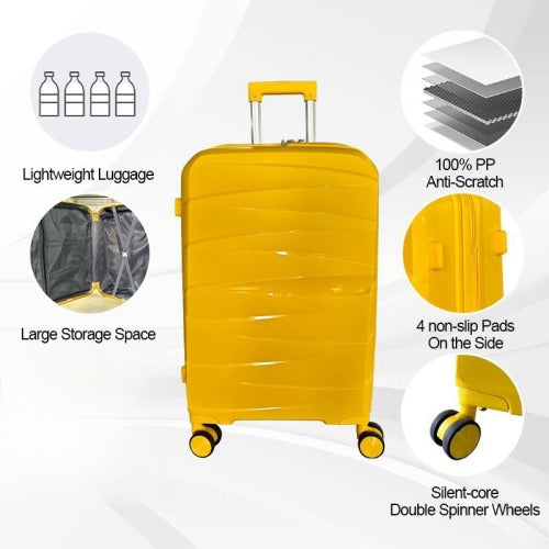 Hard shell luggage, 3-piece set, with TSA Lock, 20 inches 24 inches 28 inches