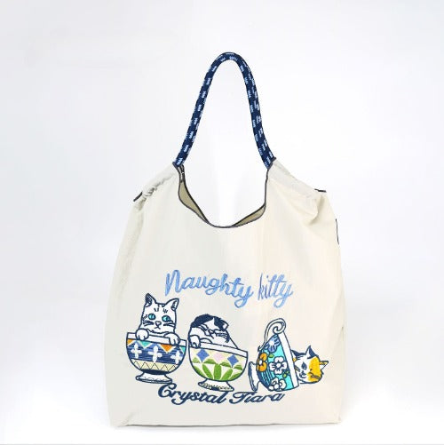 Embroidery Tote Bags, Cartoon Eco Bag