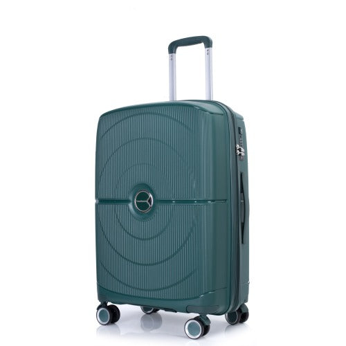 Hardshell Suitcase Double Spinner Wheels PP Luggage Sets Lightweight TSA Lock,3-Piece Set (20/24/28)