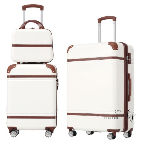 Hardshell Luggage Sets 3 Pieces 20"+24" Spinner Suitcase with TSA Lock