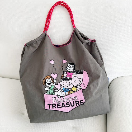 Ball & Chain Embroidery Waterproof Folding Eco-friendly Bag Shopping Bag,Cake