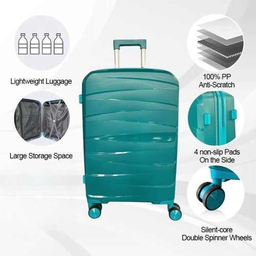 Hard shell luggage, 3-piece set, with TSA Lock, 20 inches 24 inches 28 inches