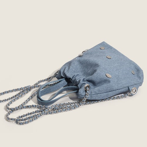 Rivet Chain Bucket Bag