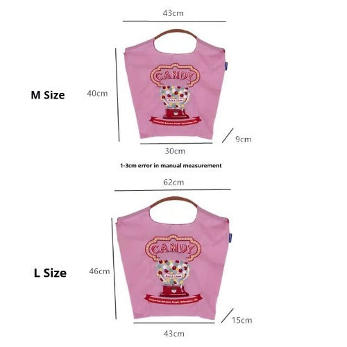 Ball & Chain Embroidery Waterproof Folding Eco-friendly Bag Shopping Bag,Butterfly Plant