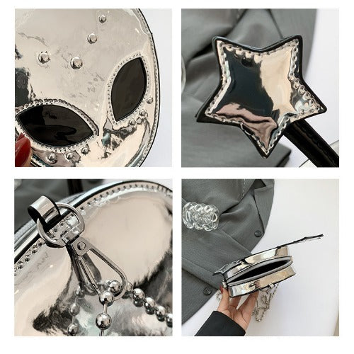 Halloween Mask Crossbody Bag