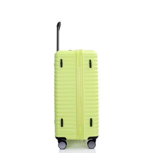 3 Piece Luggage Sets PC+ABS Lightweight Suitcase with Two Hooks 360° Double Spinner Wheels TSA Lock