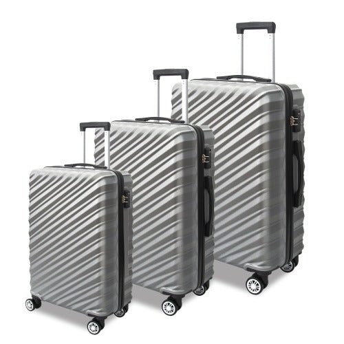 3 Piece Hard Shell Luggage set with TSA Lock Spinner Wheel ABS Lightweights
