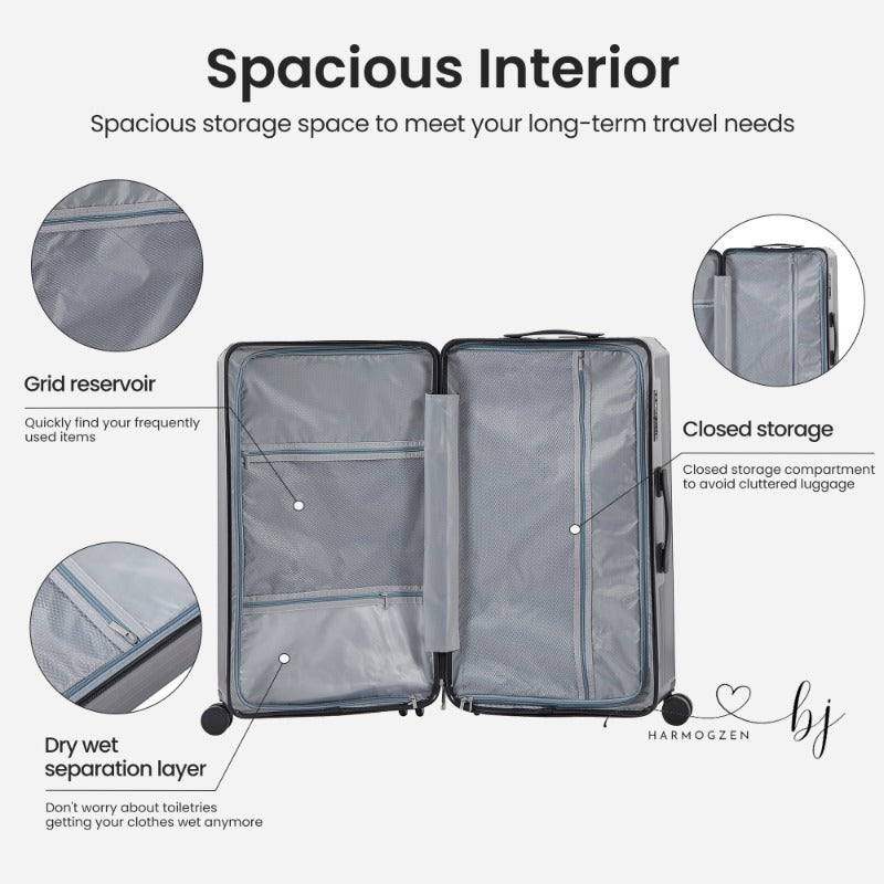 Gray Luggage Set 4 pcs (20