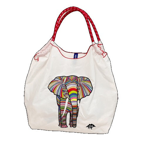 Embroidery Tote Bags Shopping Bag Cute Large Capacity,Elephant