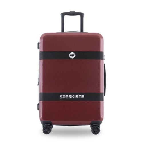 Luggage Sets Expandable ABS+PC 3 Piece Sets with Spinner Wheels Lightweight TSA Lock (20/24/28) Red