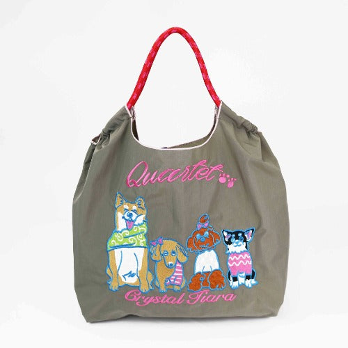 Embroidery Tote Bags, Cartoon Eco Bag