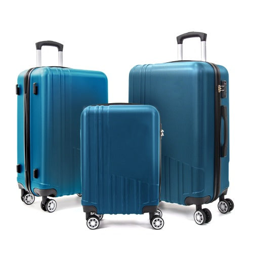 Hard Shell ABS 3 Piece Luggage Set (20/24/28 inches)