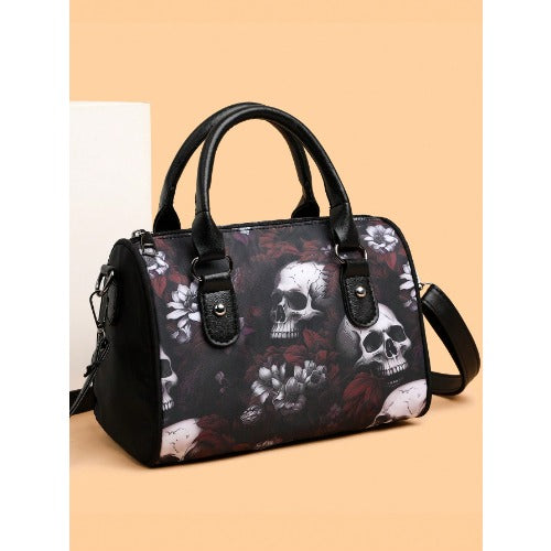 Halloween Skull Print Handbag