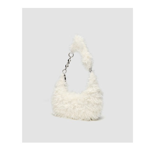 Winter Fuzzy Tote Bag Y2K Faux Fur Bag Fluffy Shoulder Handbags