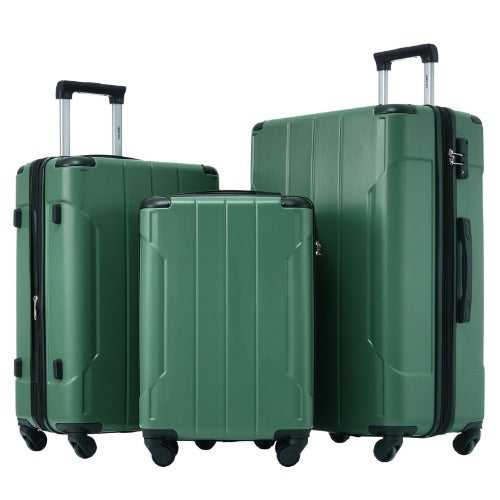 Hardshell Luggage Sets 3 Pcs Spinner Suitcase with TSA Lock Lightweight 20''24''28''