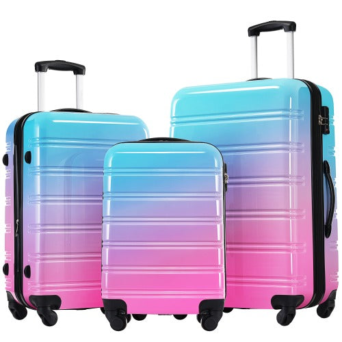 Hardshell Luggage Sets 3 Piece Gradient Color 20