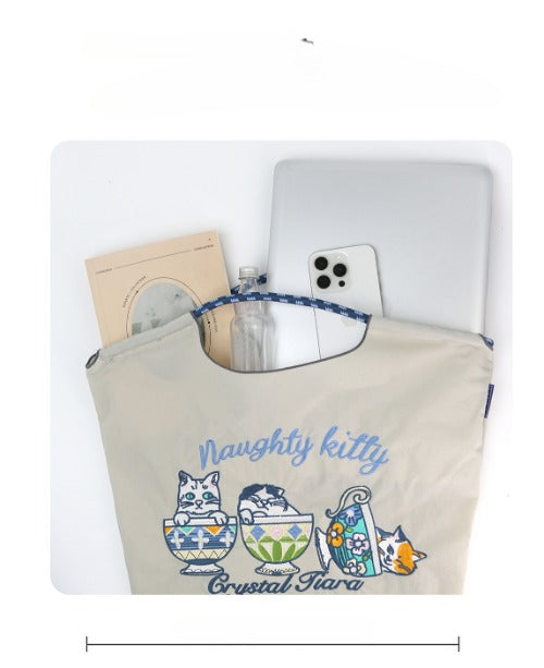 Embroidery Tote Bags, Cartoon Eco Bag