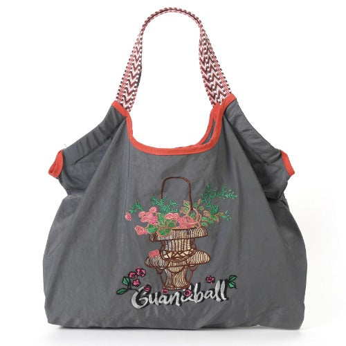 Embroidery Tote Bags Shopping Bag Cute Large Capacity,Animals