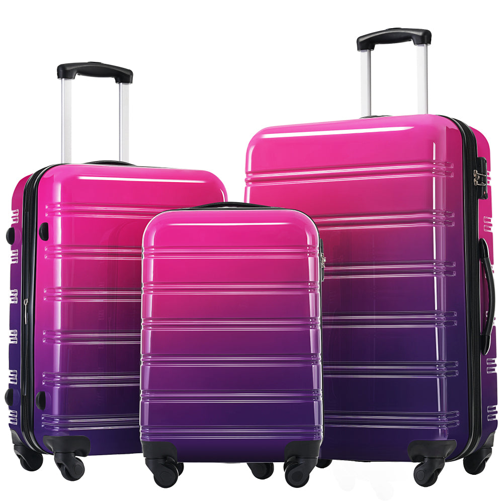 Hardshell Luggage Sets 3 Piece Gradient Color 20