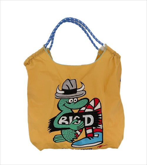 Ball & Chain Embroidery Waterproof Folding Eco-friendly Bag Shopping Bag,Crocodile