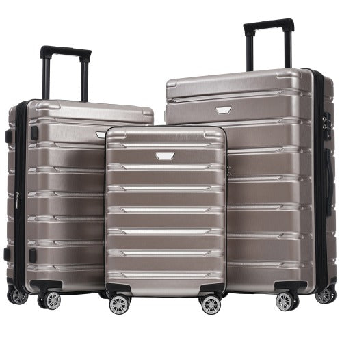 3 Piece Luggage Set Suitcase Set, Lightweight Durable Suitcase with Wheels and TSA Lock