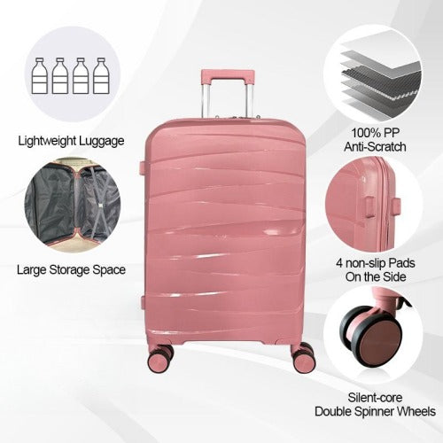 Hard shell luggage, 3-piece set, with TSA Lock, 20 inches 24 inches 28 inches