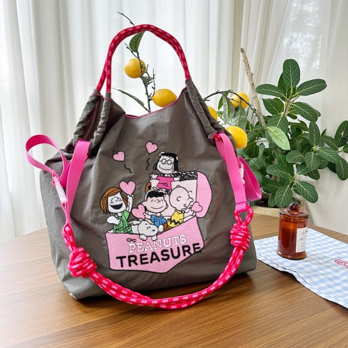 Ball & Chain Embroidery Waterproof Folding Eco-friendly Bag Shopping Bag,Cake